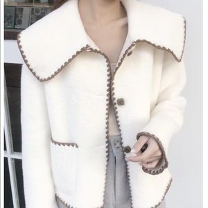 Fur cardigan